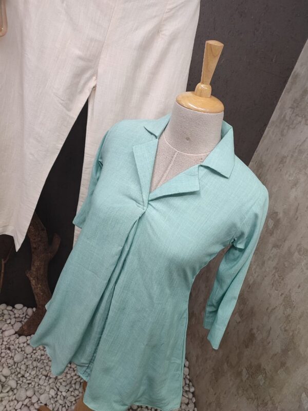 Short kurti with beautiful coat style pattern | Jenrobe - Image 5