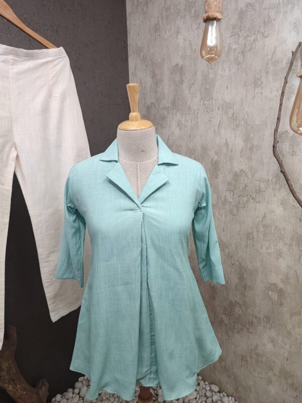 Short kurti with beautiful coat style pattern | Jenrobe - Image 4
