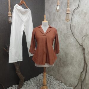 Short kurti with beautiful coat style pattern | Jenrobe