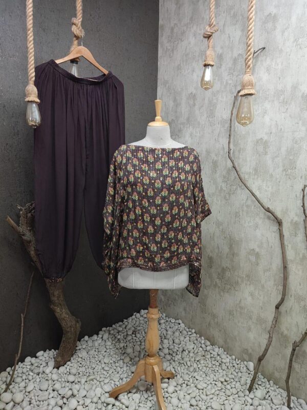 pure printed kaftan style top | Jenrobe
