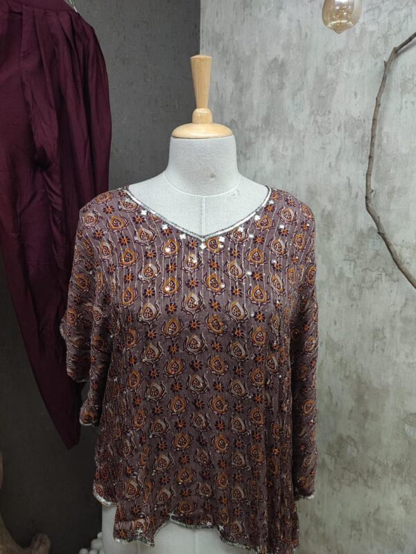 Pure Printed Kaftan style Top | Jenrobe - Image 3