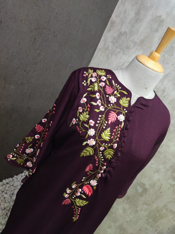 Viscose Crepe Long Kurti | Jenrobe - Image 2