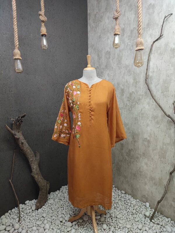 Viscose Crepe Long Kurti | Jenrobe - Image 9