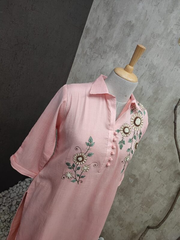 Pure Cotton Crush Straight Cut Kurti | Jenrobe - Image 7