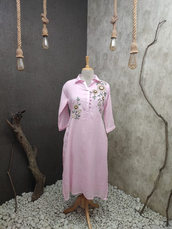 Pure Cotton Crush Straight Cut Kurti | Jenrobe - Image 9