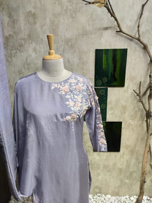Russian Silk Indo-western 2 piece | Jenrobe - Image 4